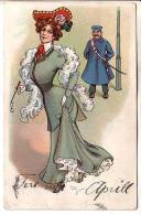 GOOD OLD POSTCARD - Lady & Policeman - Posted 1913 - Police - Gendarmerie