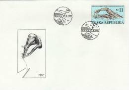 Czech Republic / FDC / Sport / Swiming - Cartas & Documentos