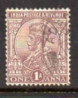 India Used In Aden GV 1911-22 1a Grey-brown, Aden Cds Cancel (D) - 1858-79 Compañia Británica Y Gobierno De La Reina