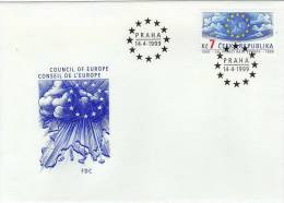 Czech Republic / FDC / Council Of Europe - Briefe U. Dokumente
