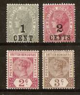 BRITISH HONDURAS QUEEN VICTORIA MINT LOT Cat £16+ - Brits-Honduras (...-1970)