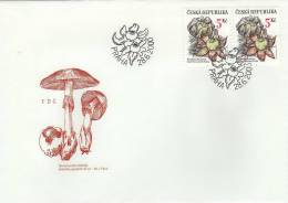 Czech Republic / FDC / Plants / Mushrooms - Cartas & Documentos