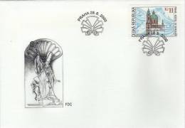 Czech Republic / FDC / Art And Christianity / Architecture - Cartas & Documentos