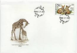 Czech Republic / FDC / Animals / Tigers / Monkey - Briefe U. Dokumente