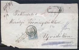 HUNGARY - VOJVODINA - NEMET.....  To NOVI SAD  - AJANLOTT S.z. - Mi. 25A - Pef. L 11½  -1887 - Covers & Documents