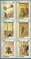 1991 CUBA PAINTING FROM JAPAN 6V STAMP - Ungebraucht