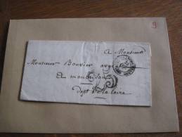 L9    Lettre Date 1850       Cachet :  Montbrison  25 - 1849-1876: Période Classique