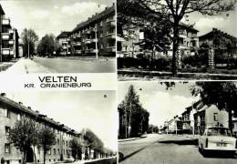 AK Velten/Kr. Oranienburg, K.-Liebknecht-Str,Poststr,Henningsdorfer Str,gel,1979 - Velten