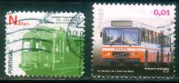Portugal  2009-10  Freimarken - Städtische Transportmittel  (2 Gest. (used))  Mi: 3404, 3482 (0,80 EUR) - Used Stamps