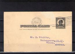 UNITED STATES 1909 NEW YORK > VIENNA - Storia Postale