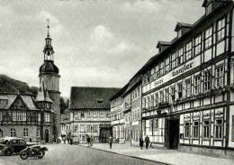 AK Stolberg/Harz, Marktplatz, Beschr, 1962 - Stolberg (Harz)