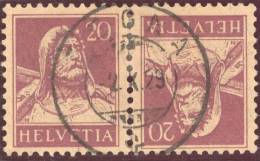 Heimat TI TEGNA 1929-10-02 Voll-Stemepl Auf Kehrdruck Zu#K19 - Tete Beche