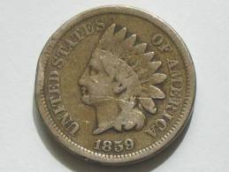 1 Cent 1859  Indian Head - Etats-unis *** ANNEE RARE *** - 1859-1909: Indian Head