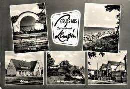 AK Zempin/Usedom, Kurplatz, Strand, Bahnhof, Achterwasser, Waldstraße, Gel 1966 - Usedom