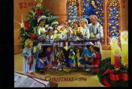 NEW ZEALAND - 1994  CHRISTMAS   MS   MINT NH - Blocks & Kleinbögen