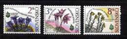 Slovakia 1995 Mi 217-19 ** Flowers - Ungebraucht