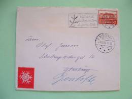 Denmark 1966 Cover Esbjerg To Gentofte - Poorhouse Copenhagen - Christmas Cancel Snow Flake - Covers & Documents