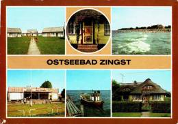 AK Zingst, Kaufhalle, Rohrdachhaus Störtebeckerstraße, Gel, 1986 - Zingst