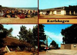 AK Karlshagen / Kr. Wolgast, Strand, HO-Gaststätte Nordkap, Gel, 1989 - Wolgast