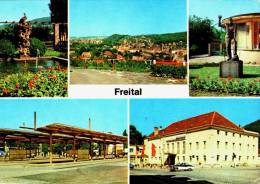 AK Freital, Busbahnhof, Klubhaus Der Edelstahlwerker, Gel, 1979 - Freital