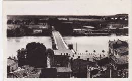 Cp , 33 , LIBOURNE , Vue Prise Du Clocher De L'Église Saint-Jean Vers Le Pont De Pierre - Libourne