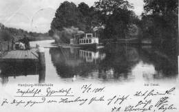 Hamburg Winterhude Am Canal 1900 Postcard - Winterhude