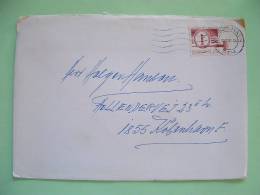 Denmark 1983 Cover From Kobenhavn To Kobenhaven  - Steel Plate Printing - Stamp On Stamp - Brieven En Documenten