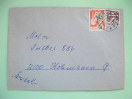 Denmark 1985 Cover From Tonder To Kobenhavn  - Plant A Tree Campaign - Lettres & Documents