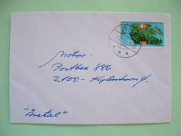 Denmark 1985 Cover From Sobor To Kobenhavn  - Bonn - Kopenhagen Declaration - Map - Flags - Lettres & Documents