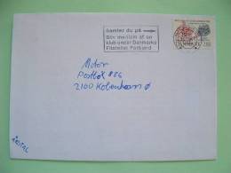 Denmark 1985 Cover From Viborg To Kobenhavn  - St. Cnut Land Grant To Lund Cathedral - Horse - Cartas & Documentos