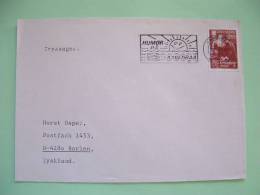 Denmark 1987 Cover From Aabenraa To Tyskland - Grundtvig Poet - Sun And Fishes Cancel - Briefe U. Dokumente