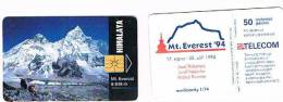 REPUBBLICA CECA (CZECH REPUBLIC) - SPT TELECOM CHIP - 1994 HIMALAYA: EVEREST     N.62 / 06.94 - USED - RIF. 3264 - Mountains