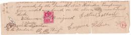 8599# NOUVELLE GALLES DU SUD VICTORIA / GRAND FRAGMENT USAGE FISCAL 1890 NEW SOUTH WALES AUSTRALIA AUSTRALIE - Lettres & Documents