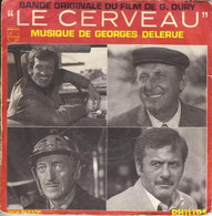 EP 45 RPM (7")  B-O-F Georges Delerue / Belmondo / Bourvil / Niven / Wallach  " Le Cerveau " - Soundtracks, Film Music