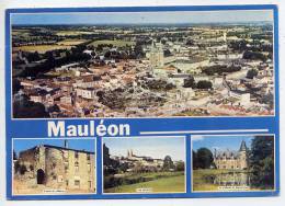 MAULEON--1987---Vues Diverses- Vues Générales--Chateaux Cpm N°1 éd Artaud--flamme Vison-Cuir 87 à Mauléon - Mauleon