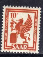 Sarre Occupation Française N° 258  XX  Industries Et Paysages : Imprimerie  Sans Charnière TB - Unused Stamps
