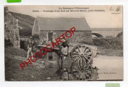 Passage D'un Gue Au Moulin MEUR-pres CARHAIX-Attelage-Animation-1905- - Carhaix-Plouguer