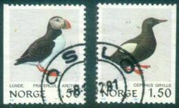 Norwegen  1981  Freimarken - Vögel  (2 Gest. (used))  Mi: 829-30 (0,60 EUR) - Oblitérés