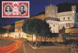 MONACO,DYNASTIE DES GRIMALDI,PALAIS PRINCIER,PRINCE,NOBLESSE, POUVOIR,REUSSITE,lot De 2 Cartes,nuit - Other & Unclassified