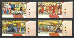 INDIA, 2007, Fairs Of India, Set 4 V,  With Traffic Lights, Camel. Butterfly, Elephant, MNH, (**) - Nuevos