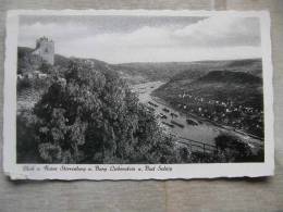 Blick V. Ruine Sterrenberg  A Burg Liebenstein U. Bad Salzig     D89538 - Bad Liebenstein