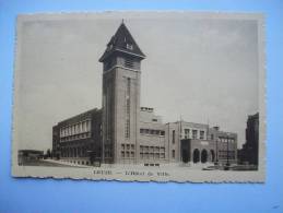 Ma Réf: 32-17-6.                      LEUZE     L'Hôtel De Ville.         ( Brunâtre ). - Leuze-en-Hainaut