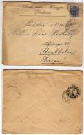 1894 FINLANDIA STORIA POSTALE COVER  CON 25 P.DA  Helsingfors A Stoccolma - Covers & Documents