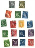 1945 - Finlandia 288/89 + 291/95 + 297/98 + 299A/02A Ordinaria C2032 - Oblitérés