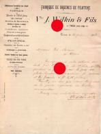 TROOZ 1898  FABRIQUE DE BROCHES DE FILATURE Vve WILKIN & Fils - 1800 – 1899