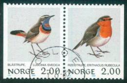 Norwegen  1982  Freimarken - Vögel  (1 Paar Gest. (used) Kpl. )  Mi: 860-61 (0,50 EUR) - Oblitérés