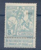 Belgie - Belgique : Ocb Nr: 96 * MH    (zie  Scan ) - 1910-1911 Caritas