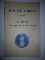 - Notre Dame De Marsat -  1939 - Courrier Du Puy De Dôme - église, Culte Statue - Régionnalisme - - Auvergne