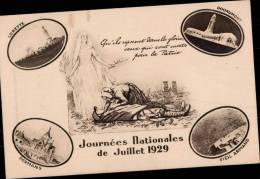 JOURNEES NATIONALES DE JUILLET DE 1929 - Monuments Aux Morts