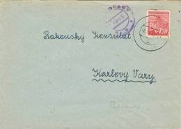 0367. Carta  PODBORANY (Checoslovaquia) 1945. Special Cancel - Storia Postale